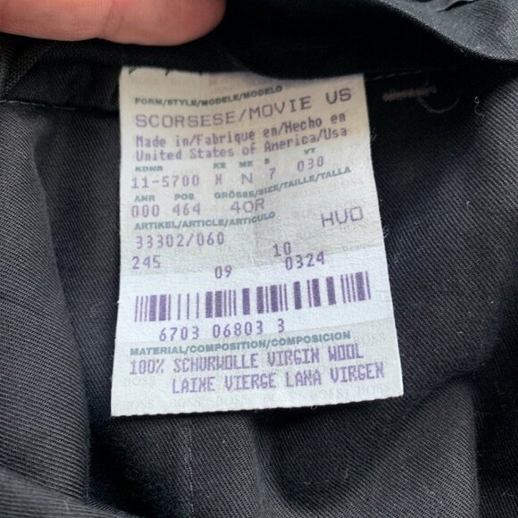 Hugo Boss Men's Brown Striped Virgin Wool Dress Pants 35X31 Scorsese Made in USA - Picture 6 of 9